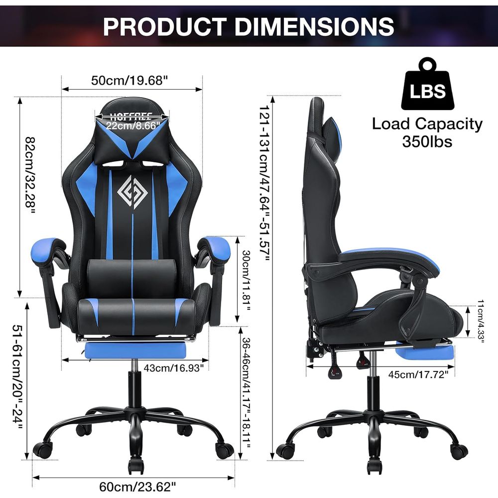 LED Gaming Chair with Massage  - огляд і ціна Video Gaming & Esports Usd Acc
