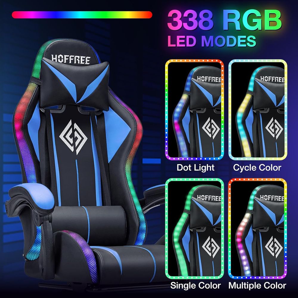 LED Gaming Chair with Massage  - огляд і ціна Video Gaming & Esports Usd Acc